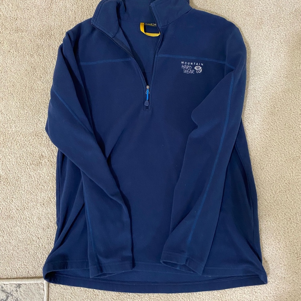 Mountain Hardwear Navy Fleece Pullover Size L